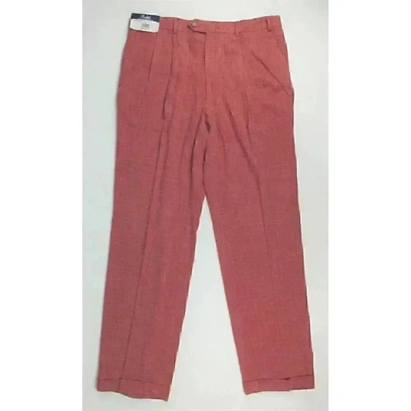 Ralph Lauren Mens 38W X 34L Pleated Dress Pants - Picture 2 of 10